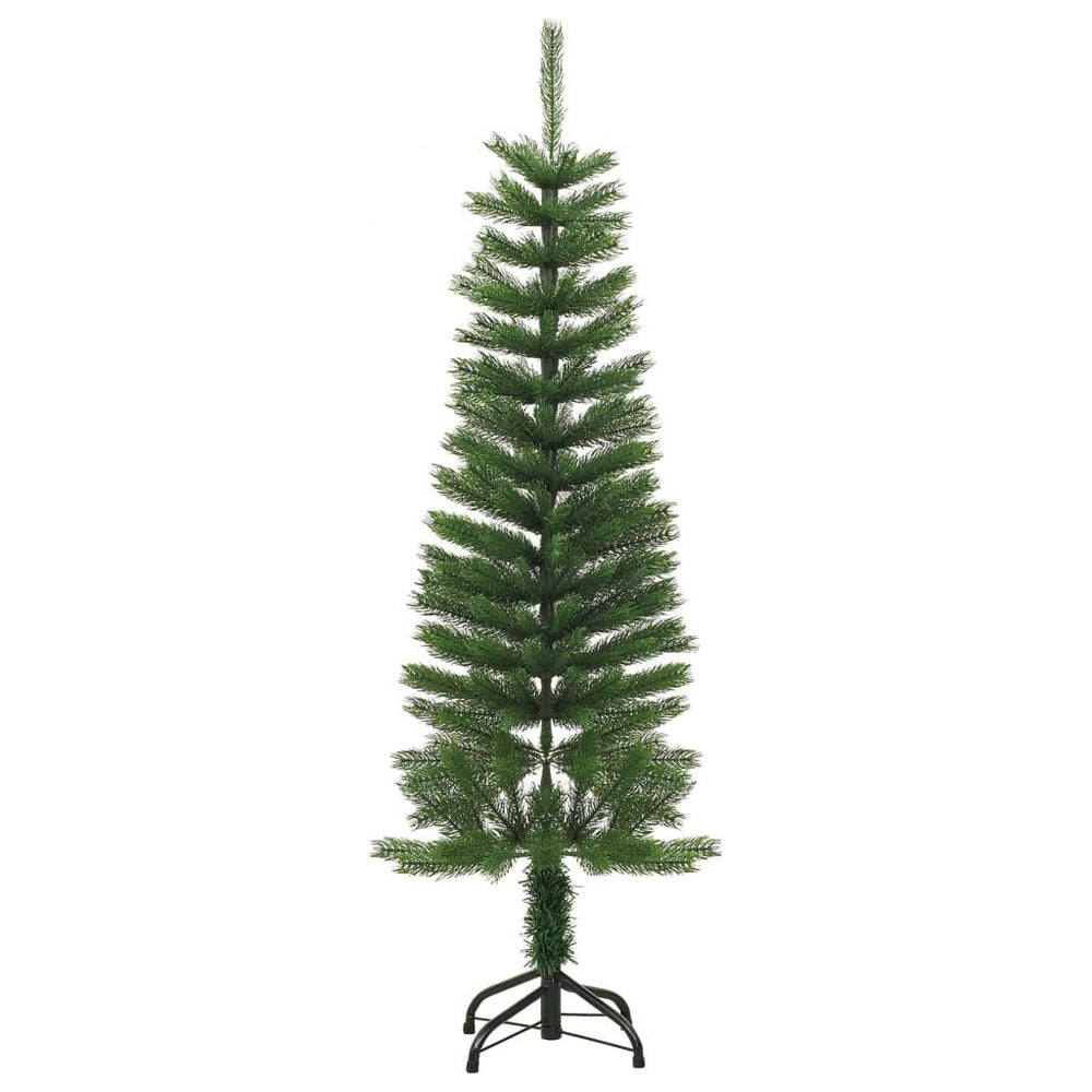 Dirbtinė siaura Kalėdų eglutė su stovu, 120cm, PE