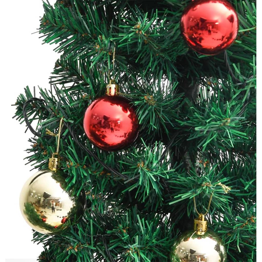 Kalėdinis kaktusas su stovu/LED, žalias, 210cm, PVC