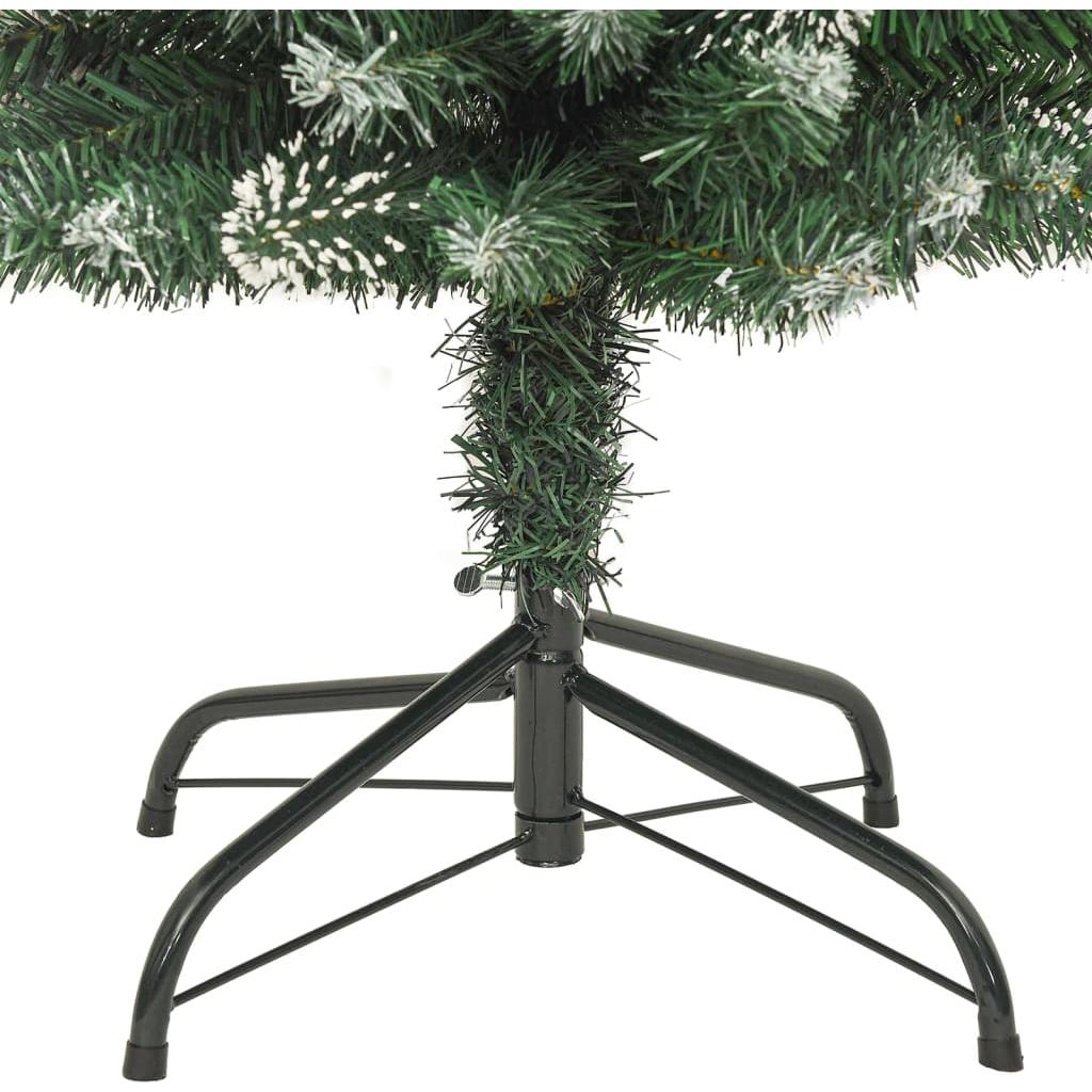 Dirbtinė siaura Kalėdų eglutė su stovu, 120cm, PVC
