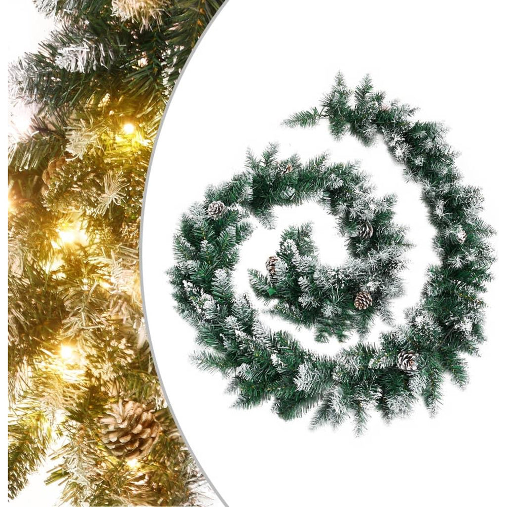Kalėdinė girlianda NORTHPOLE su LED, žalia