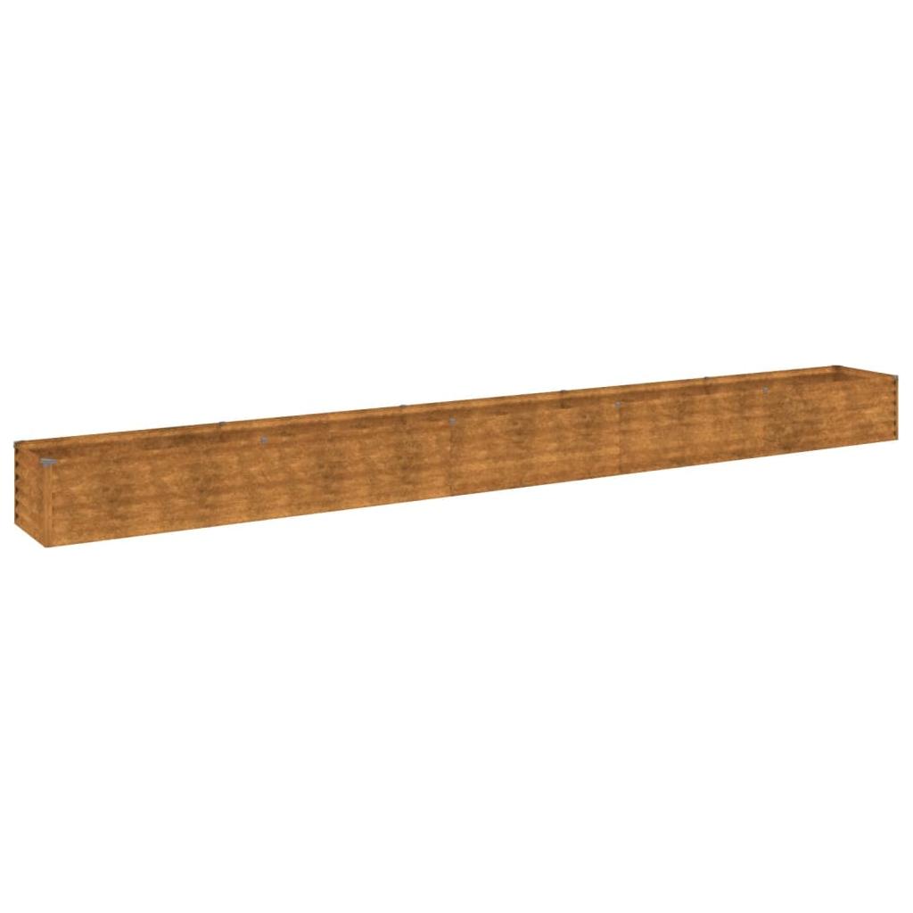 Aukštas sodo lovelis, 482x50x36cm, Corten plienas
