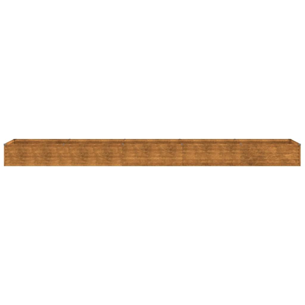 Aukštas sodo lovelis, 482x50x36cm, Corten plienas
