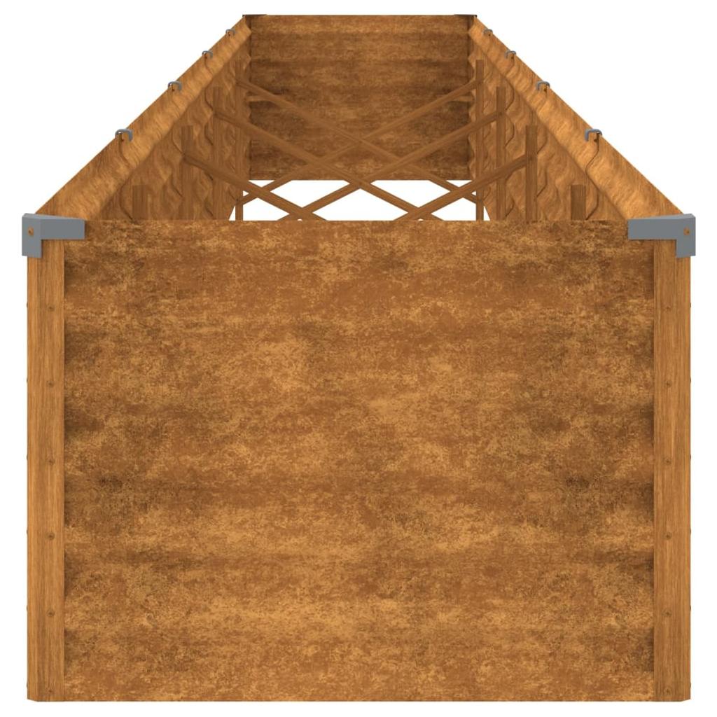 Aukštas sodo lovelis, 482x50x36cm, Corten plienas