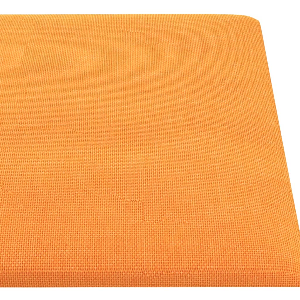 Sienų plokštės, 12vnt., geltonos, 90x15cm, audinys, 1,62m²