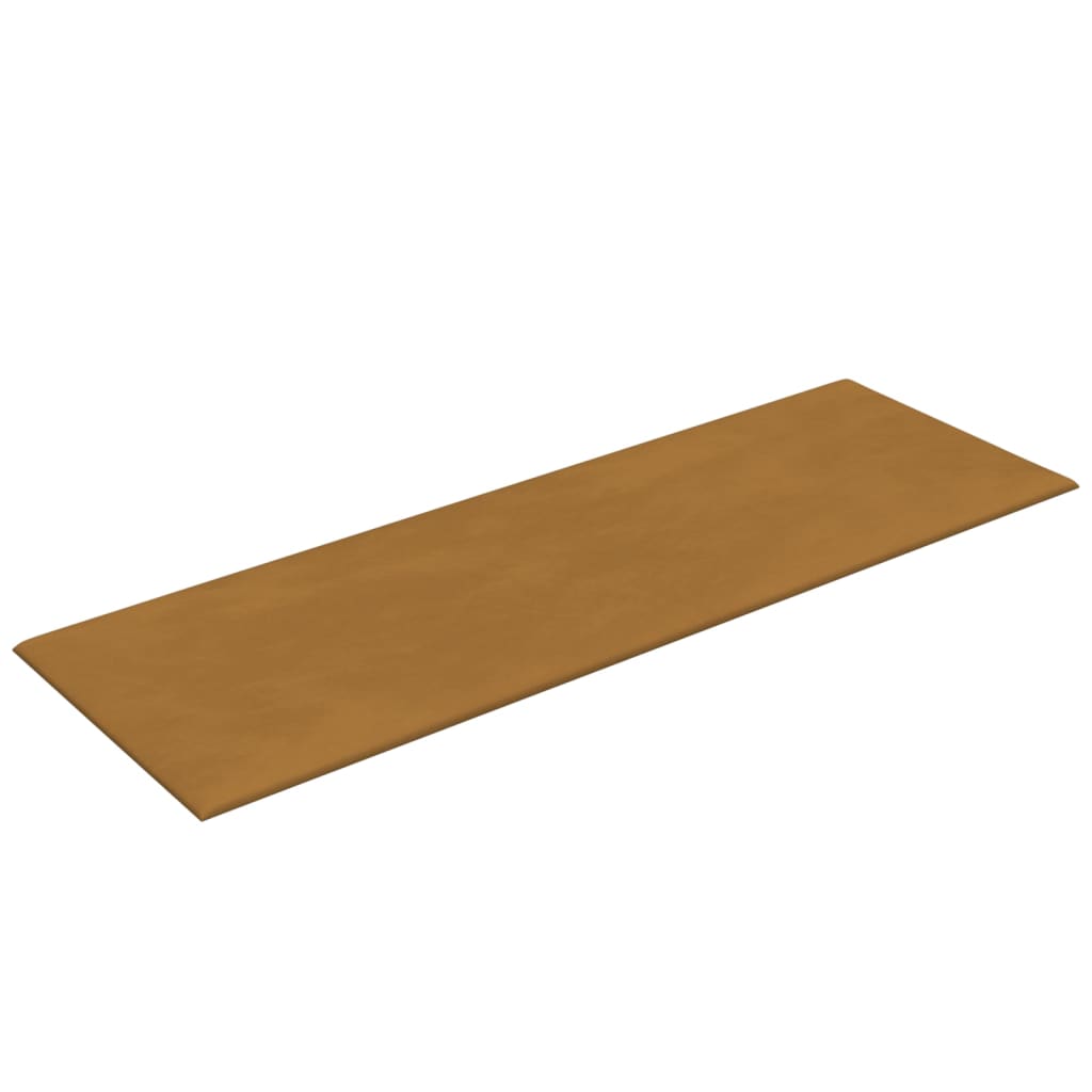 Sienų plokštės, 12vnt., rudos, 90x30cm, aksomas, 3,24m²