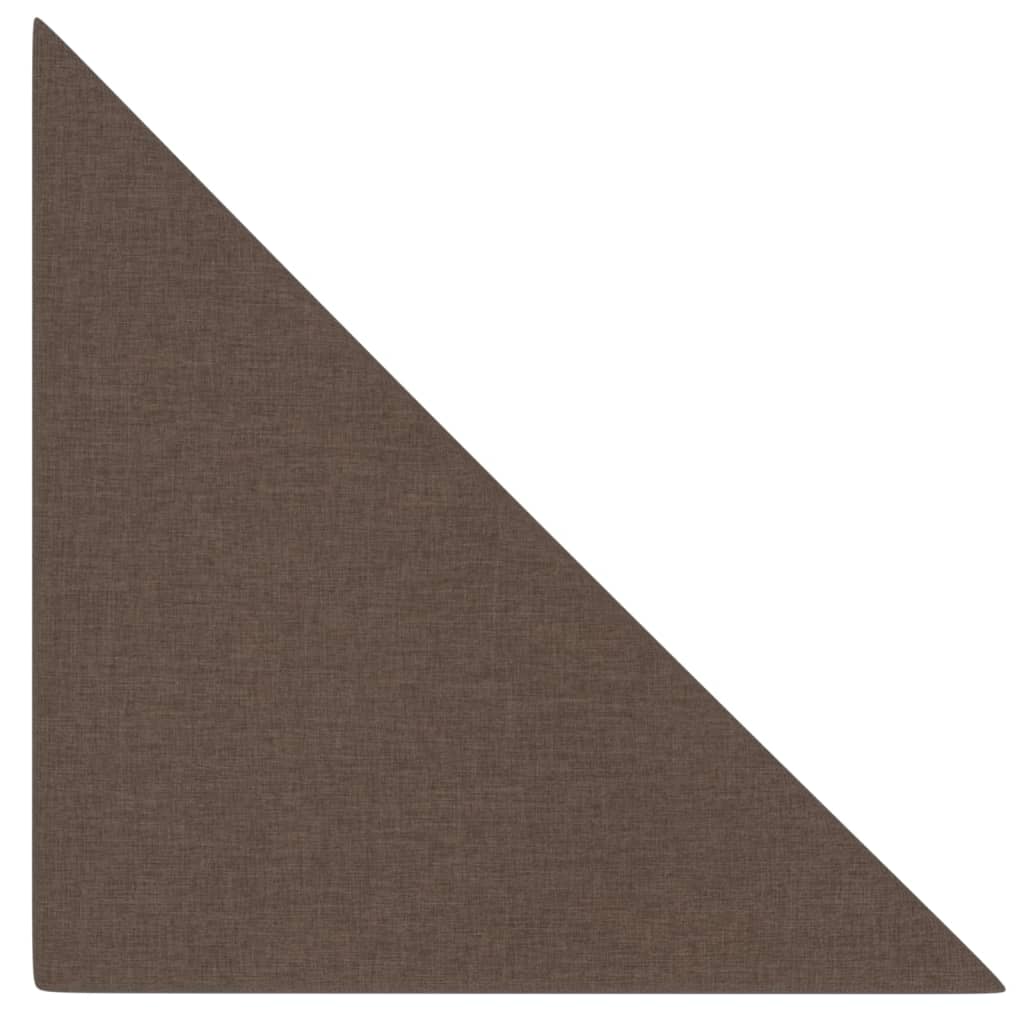 Sienų plokštės, 12vnt., rudos, 30x30cm, audinys, 1,08m²