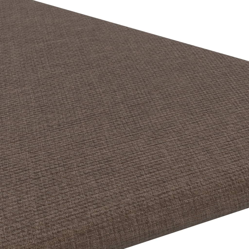 Sienų plokštės, 12vnt., rudos, 30x30cm, audinys, 1,08m²