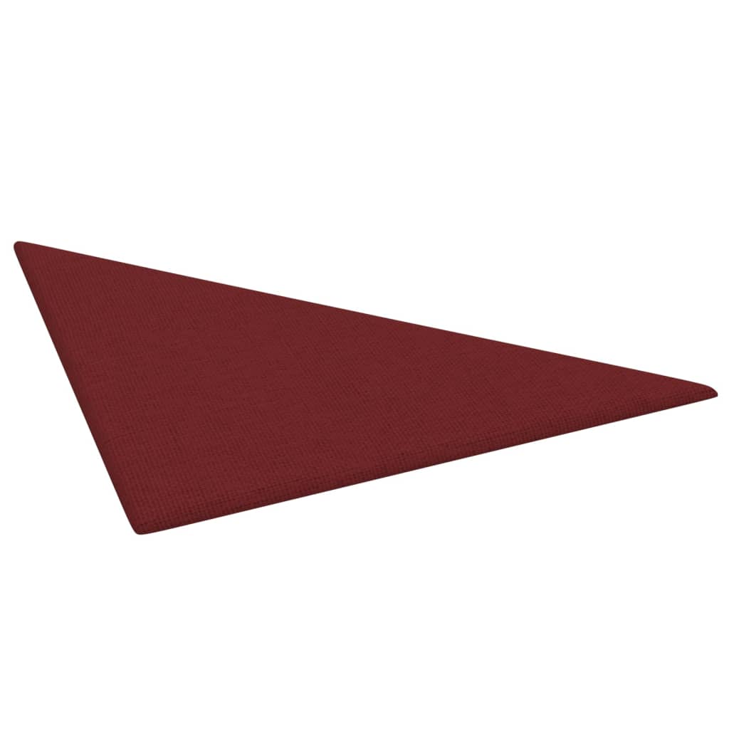 Sienų plokštės, 12vnt., vyno, 30x30cm, audinys, 1,08m²