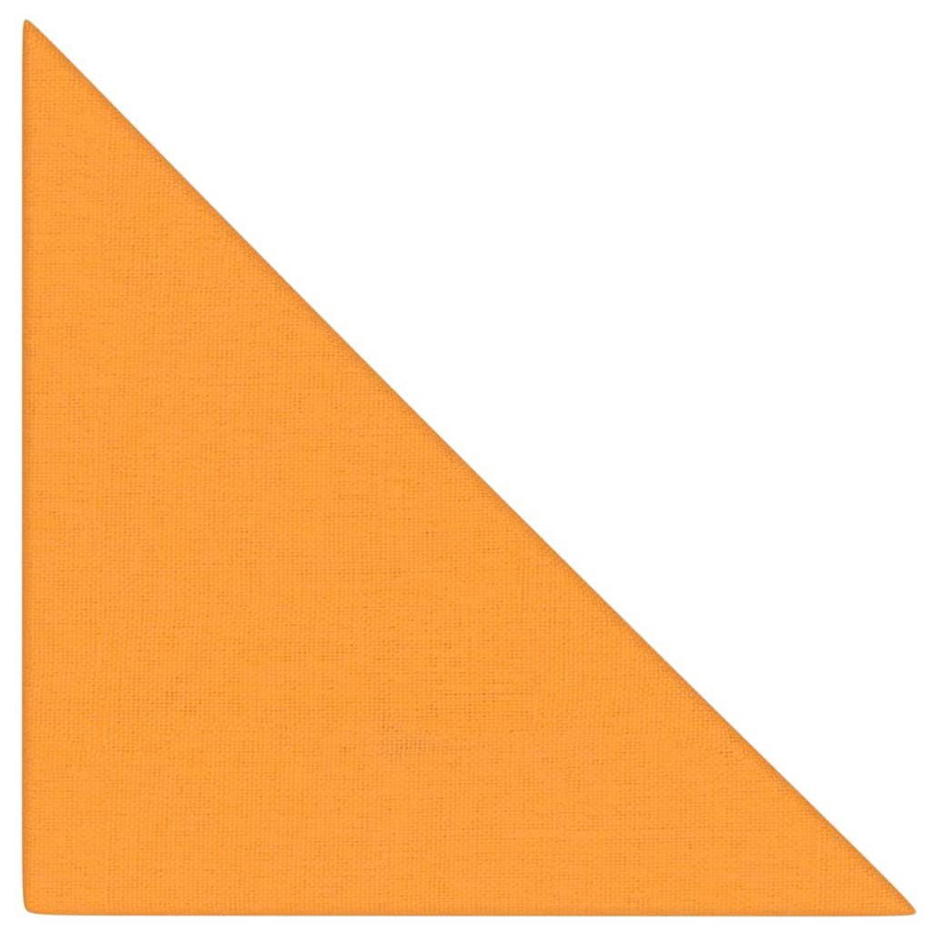 Sienų plokštės, 12vnt., geltonos, 30x30cm, audinys, 1,08m²