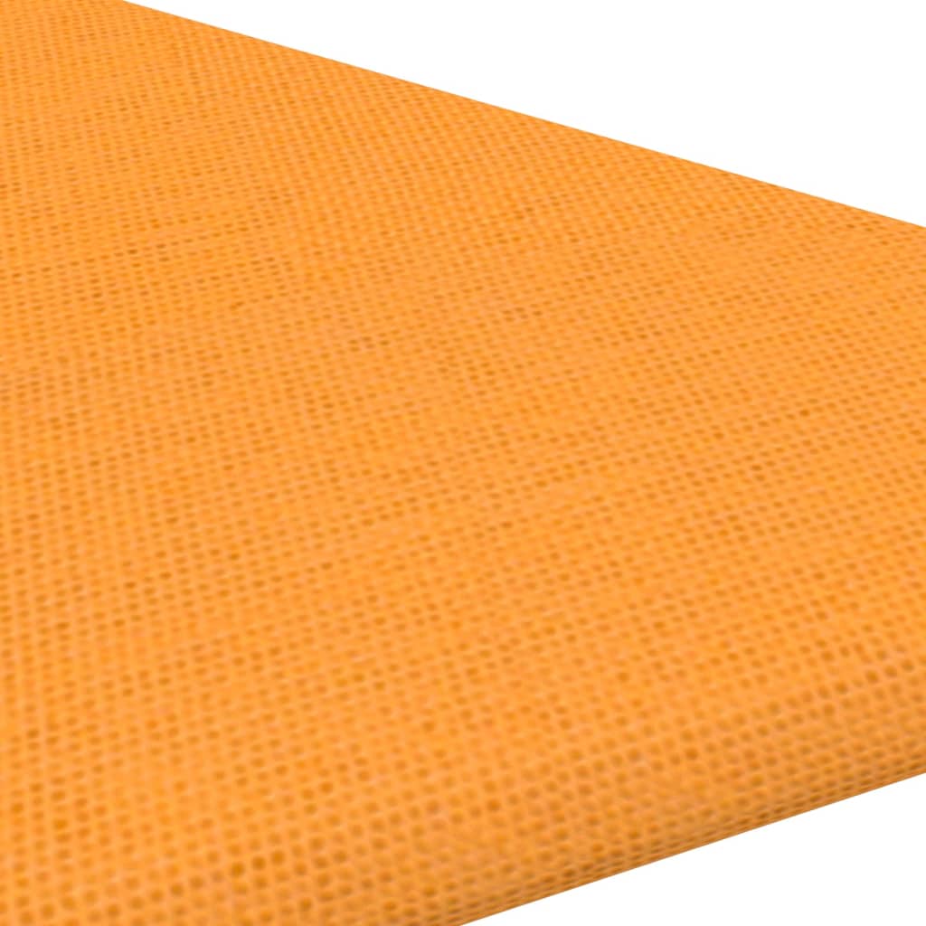 Sienų plokštės, 12vnt., geltonos, 30x30cm, audinys, 1,08m²