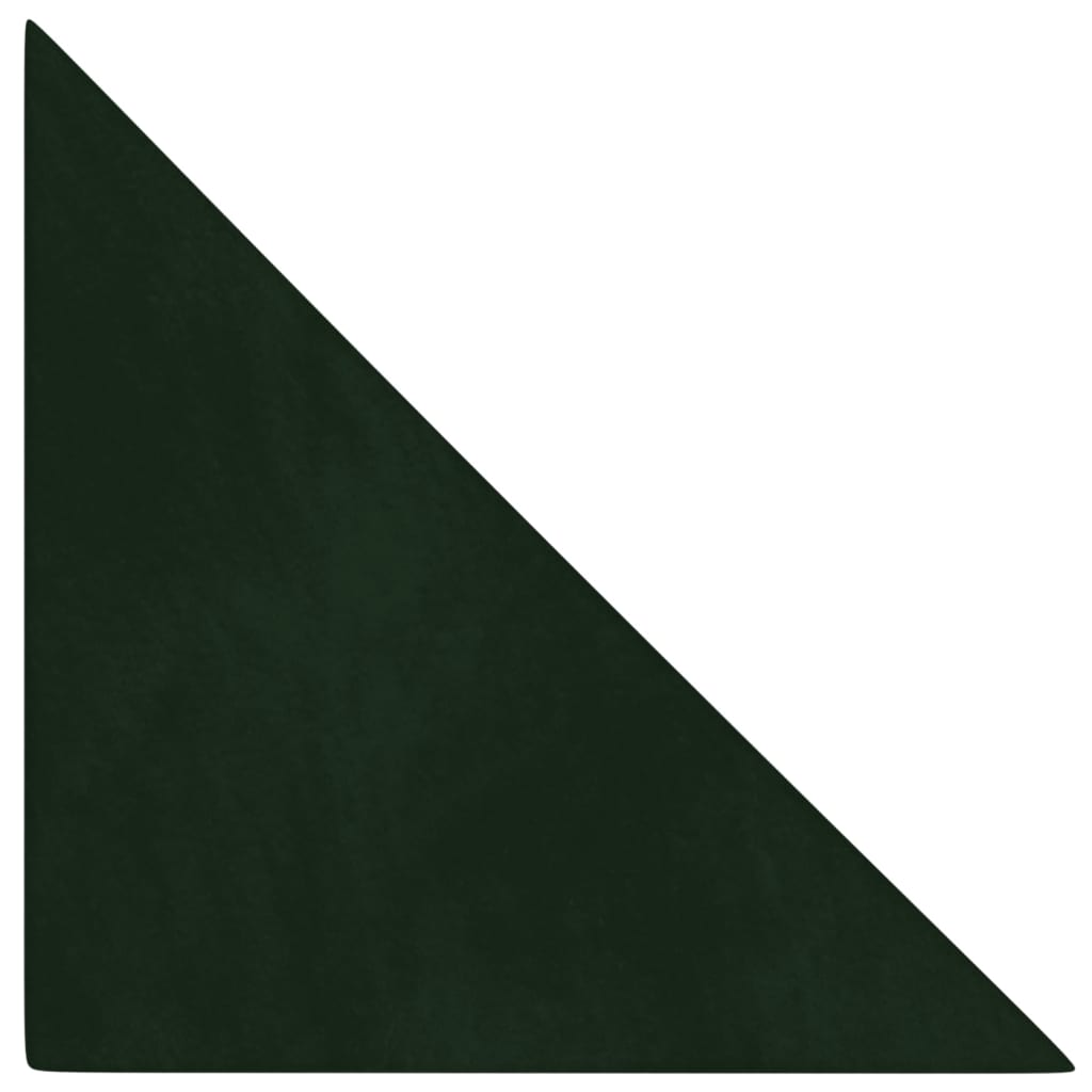 Sienų plokštės, 12vnt., žalios, 30x30cm, aksomas, 1,08m²