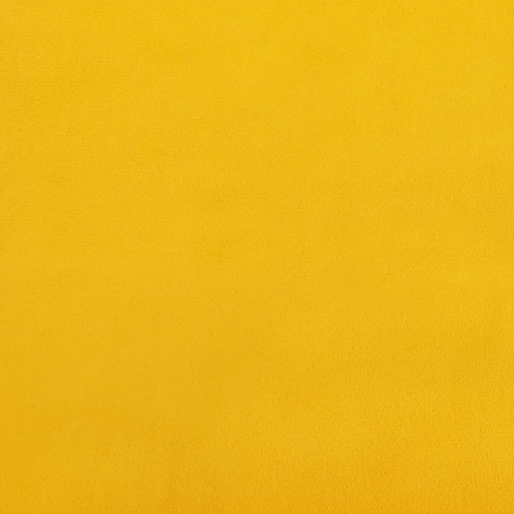 Sienų plokštės, 12vnt., geltonos, 30x30cm, aksomas, 1,08m²