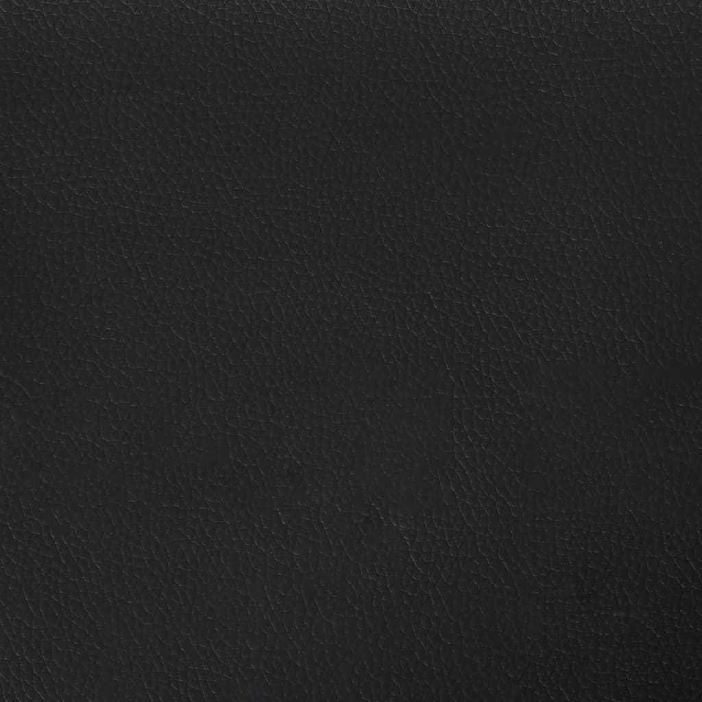 Sienų plokštės, 12vnt., juodos, 30x15cm, dirbtinė oda, 0,54m²