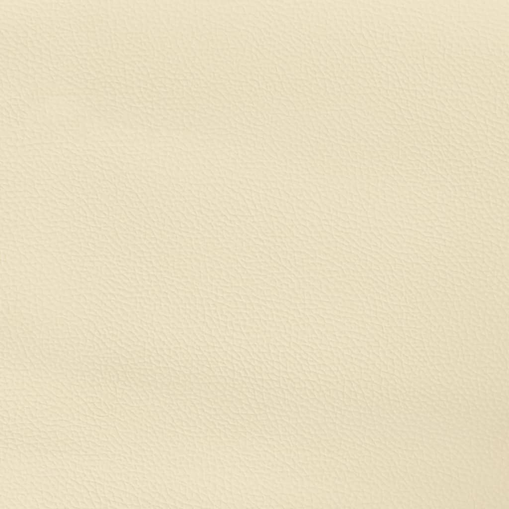 Sienų plokštės, 12vnt., kreminės, 30x15cm, dirbtinė oda, 0,54m²