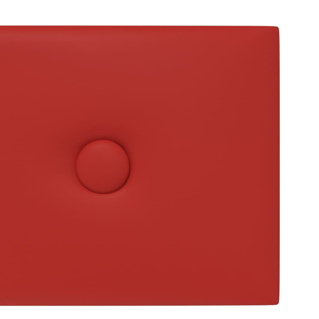 Sienų plokštės, 12vnt., vyno, 60x15cm, dirbtinė oda, 1,08m²