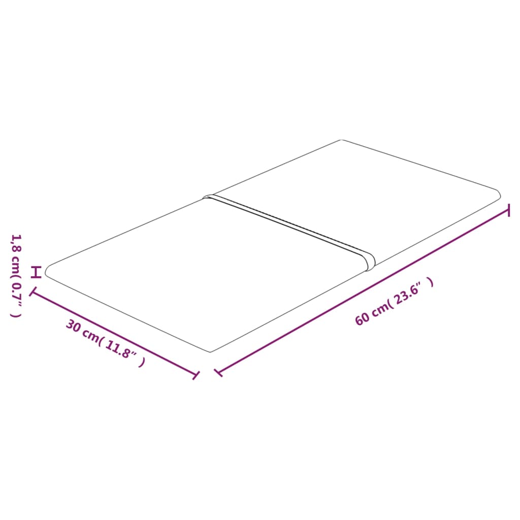 Sienų plokštės, 12vnt., pilkos, 60x30cm, aksomas, 2,16m²