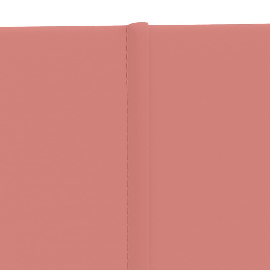 Sienų plokštės, 12vnt., rožinės, 90x15cm, aksomas, 1,62m²