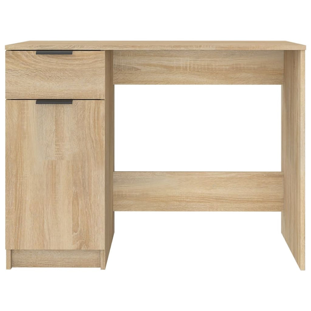 Rašomasis stalas, ąžuolo spalvos, 100x50x75cm, mediena