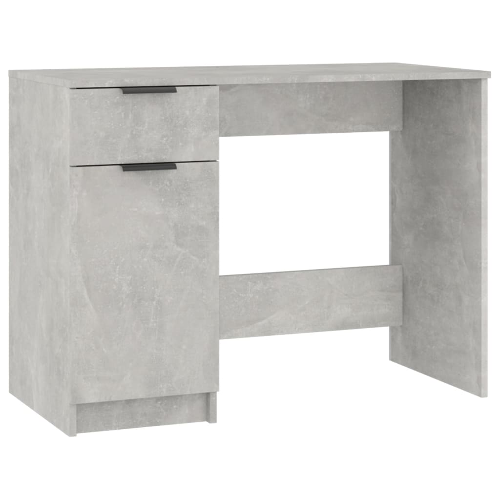 Rašomasis stalas, betono pilkos spalvos, 100x50x75cm, mediena