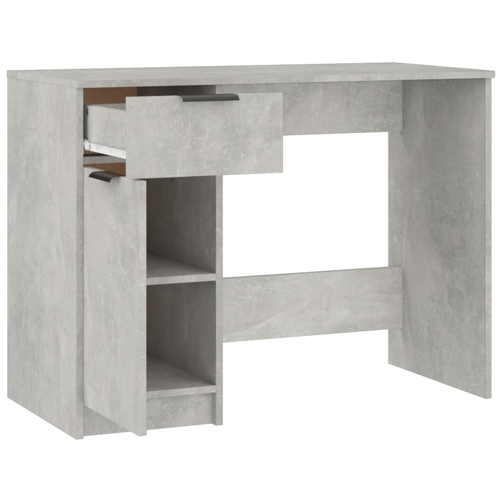 Rašomasis stalas, betono pilkos spalvos, 100x50x75cm, mediena