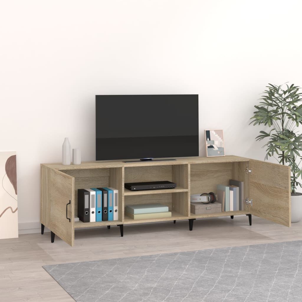Televizoriaus spintelė, ąžuolo, 150x30x50cm, apdirbta mediena