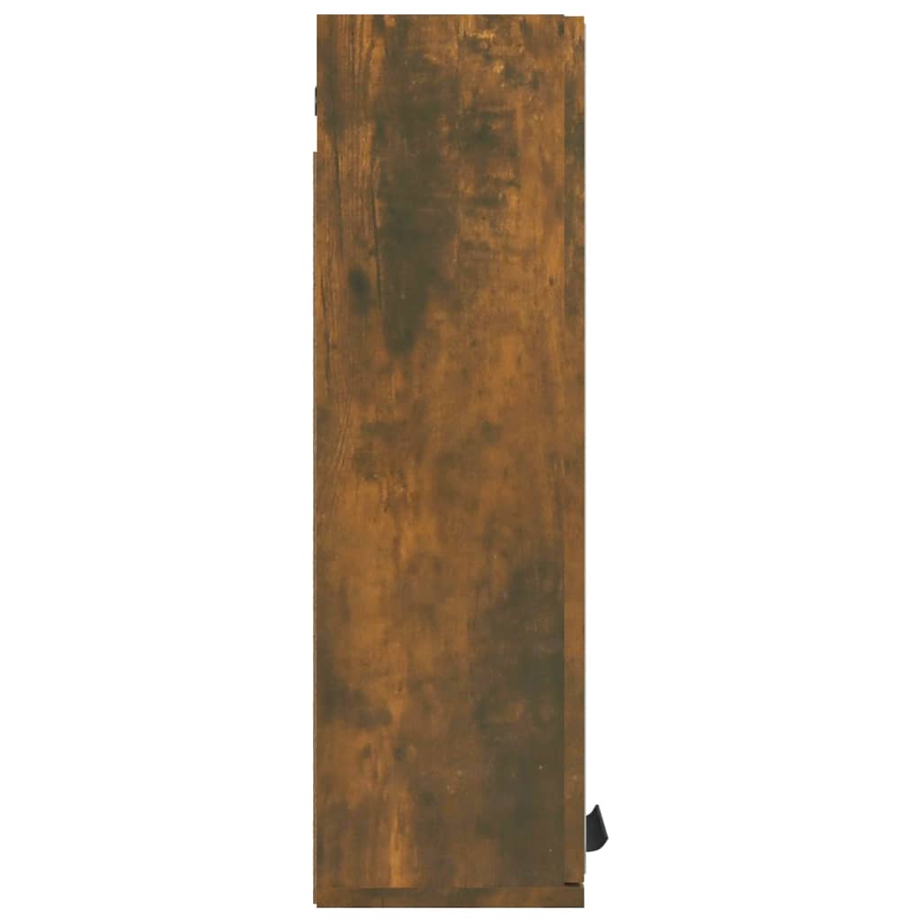 Veidrodinė vonios spintelė, dūminio ąžuolo spalvos, 64x20x67cm