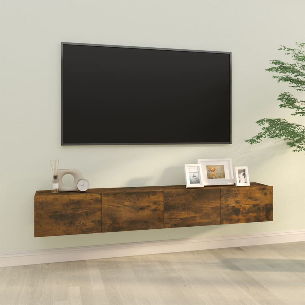 Televizoriaus spintelės, 2vnt., ąžuolo, 100x30x30cm, mediena