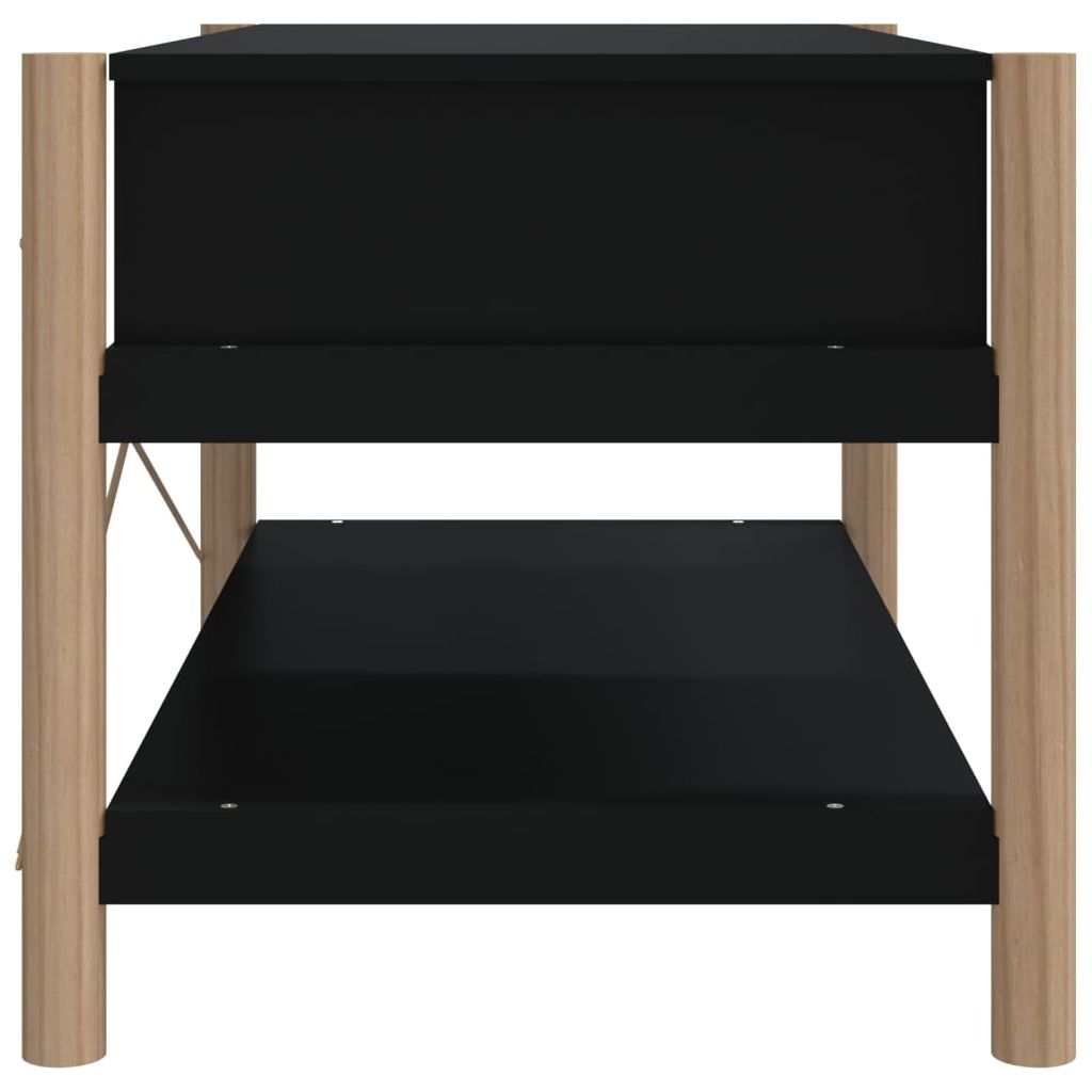 Kavos staliukas, juodos spalvos, 82x48x45cm, apdirbta mediena