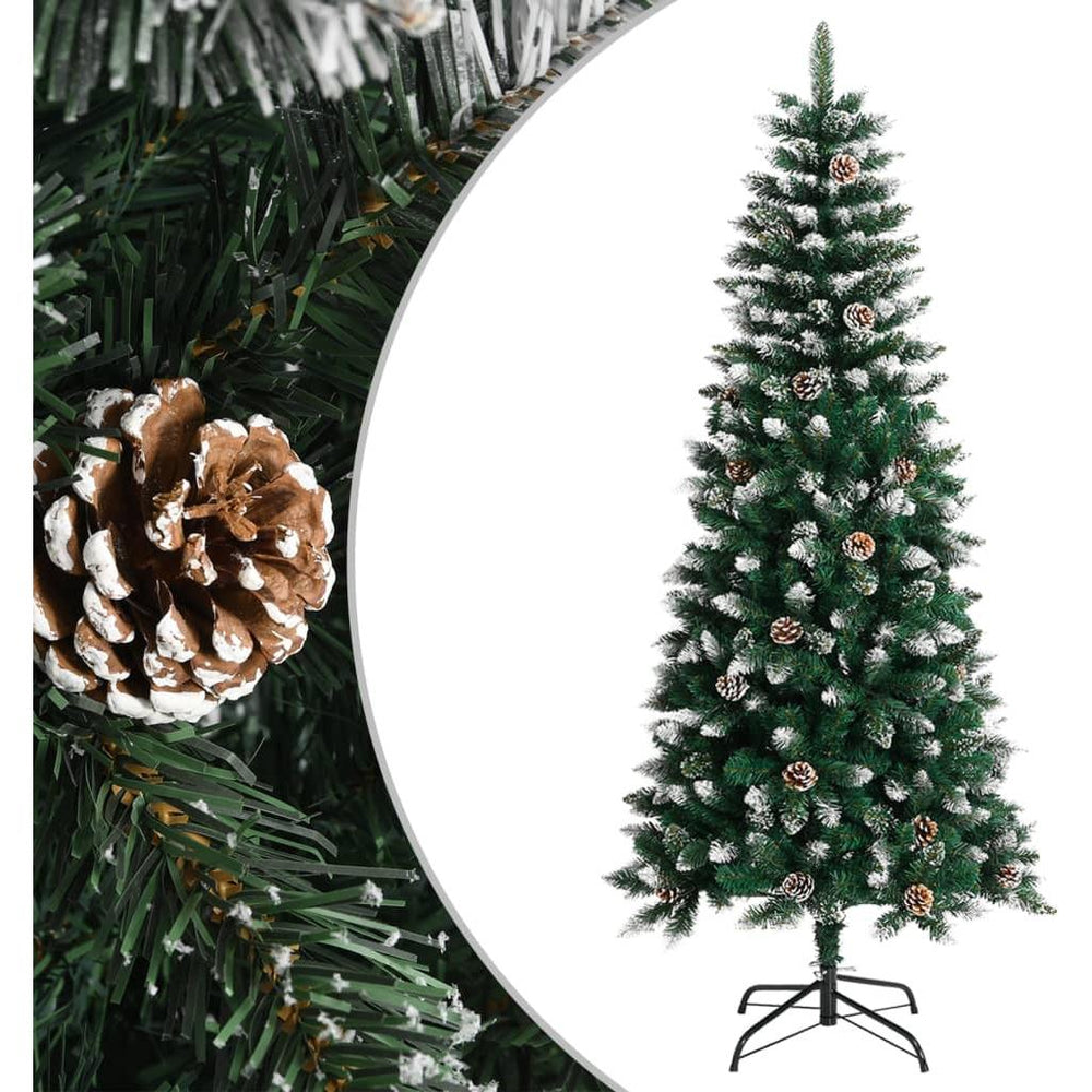 Dirbtinė Kalėdų eglutė su stovu, žalios spalvos, 150cm, PVC