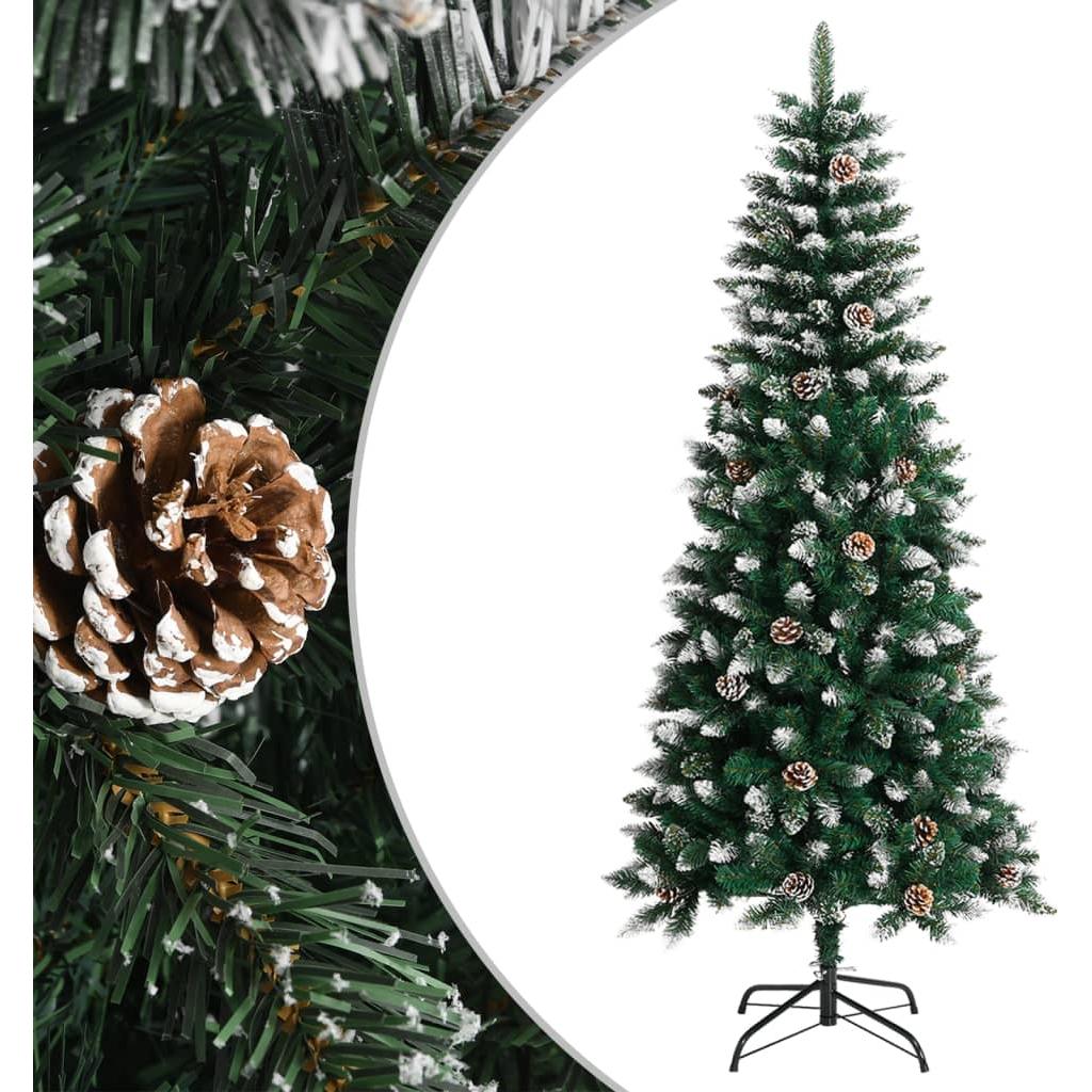 Dirbtinė Kalėdų eglutė su stovu, žalios spalvos, 150cm, PVC