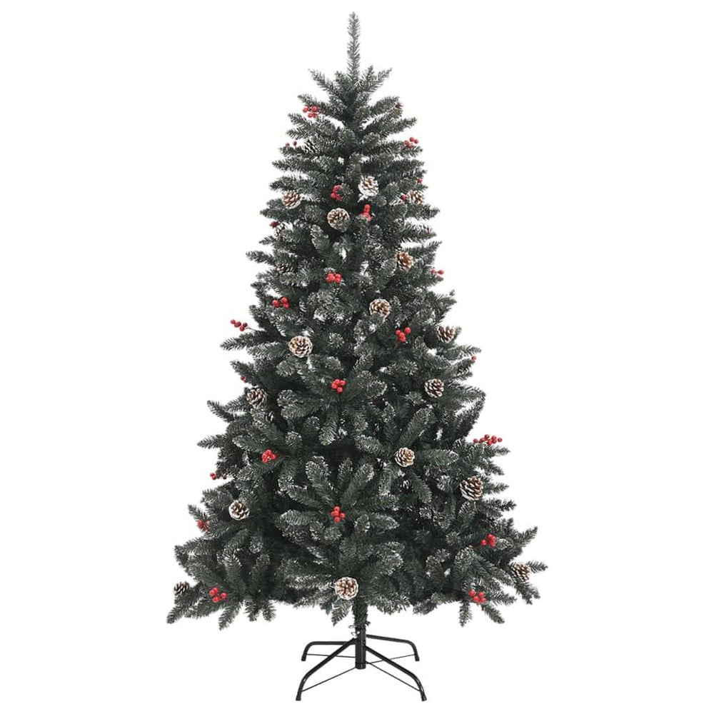 Dirbtinė Kalėdų eglutė su stovu, žalios spalvos, 150cm, PVC