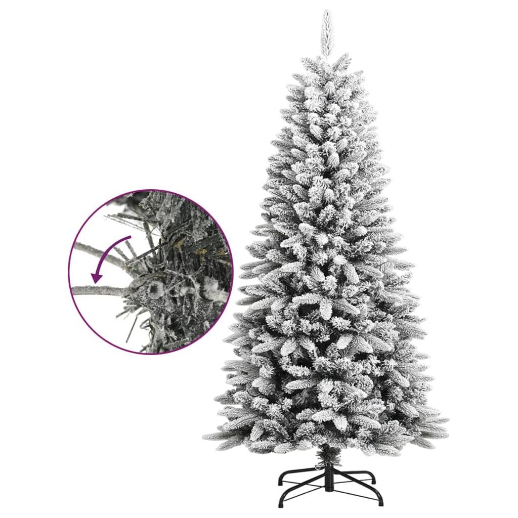 Dirbtinė Kalėdų eglutė su sniegu, 120cm, PVC ir PE