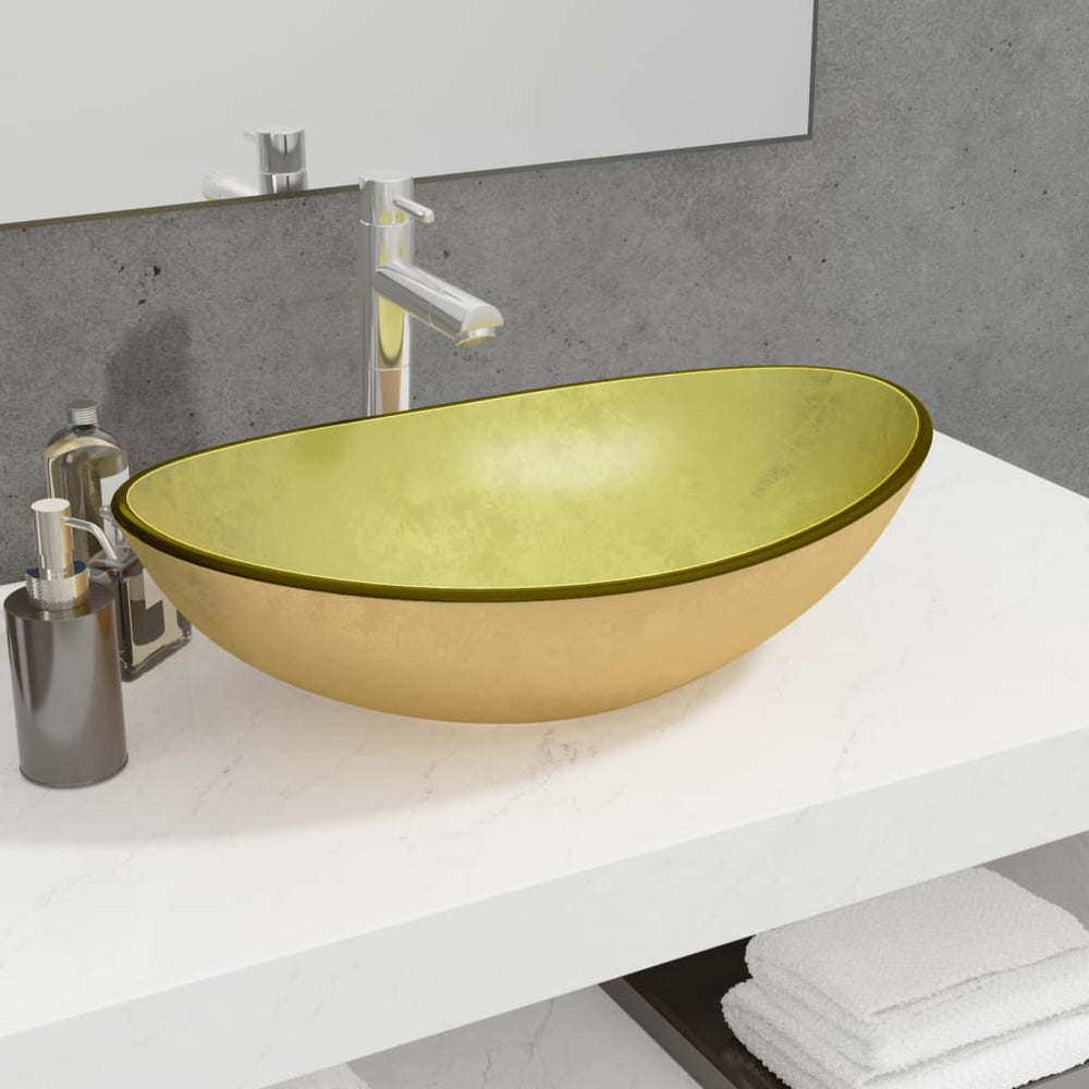 Praustuvas FLAWLESS, 54,5cm., auksinis stiklas