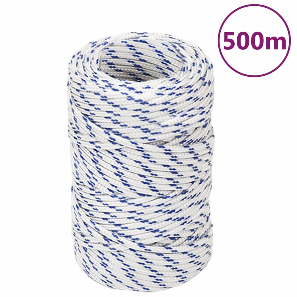 Valties virvė, baltos spalvos, 2mm, 500m, polipropilenas