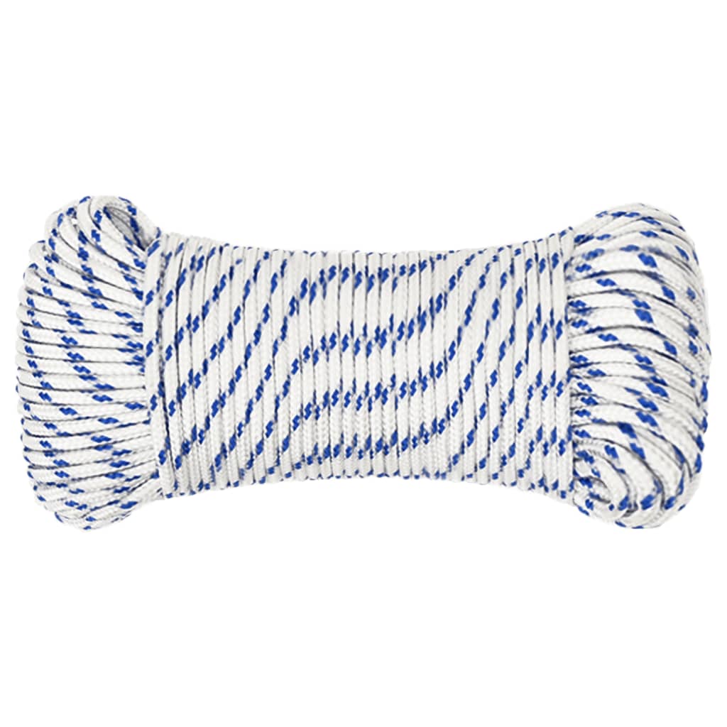 Valties virvė, baltos spalvos, 3mm, 50m, polipropilenas