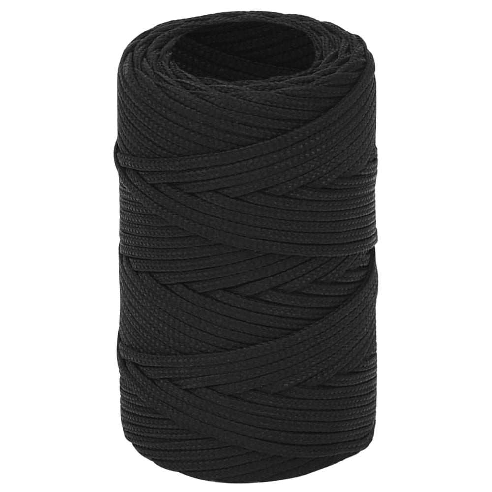Valties virvė, visiškai juoda, 2mm, 25m, polipropilenas