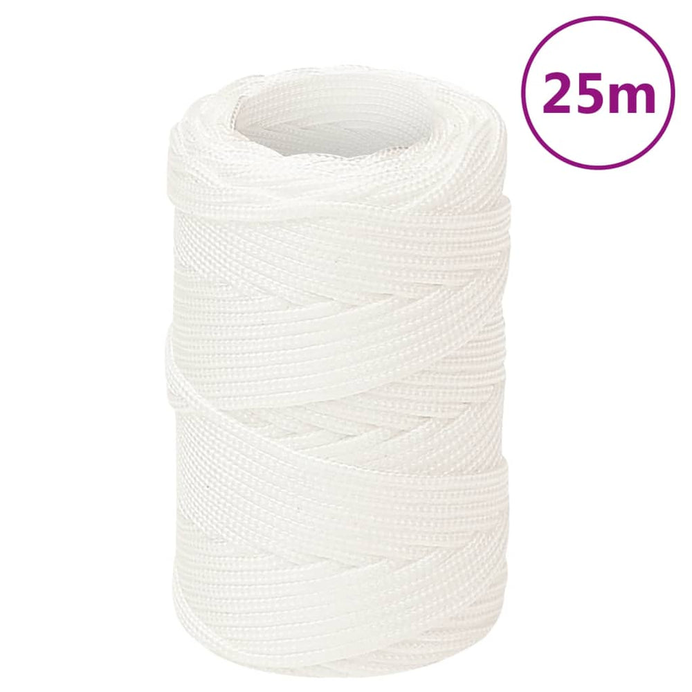 Valties virvė, visiškai balta, 2mm, 25m, polipropilenas