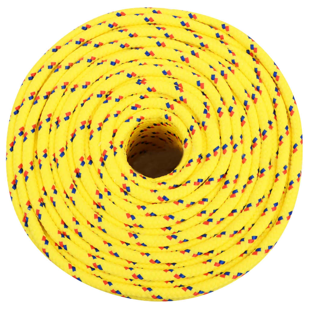 Valties virvė, geltonos spalvos, 6mm, 100m, polipropilenas