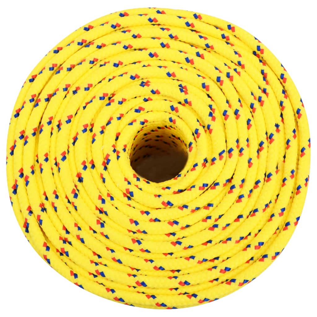 Valties virvė, geltonos spalvos, 8mm, 25m, polipropilenas
