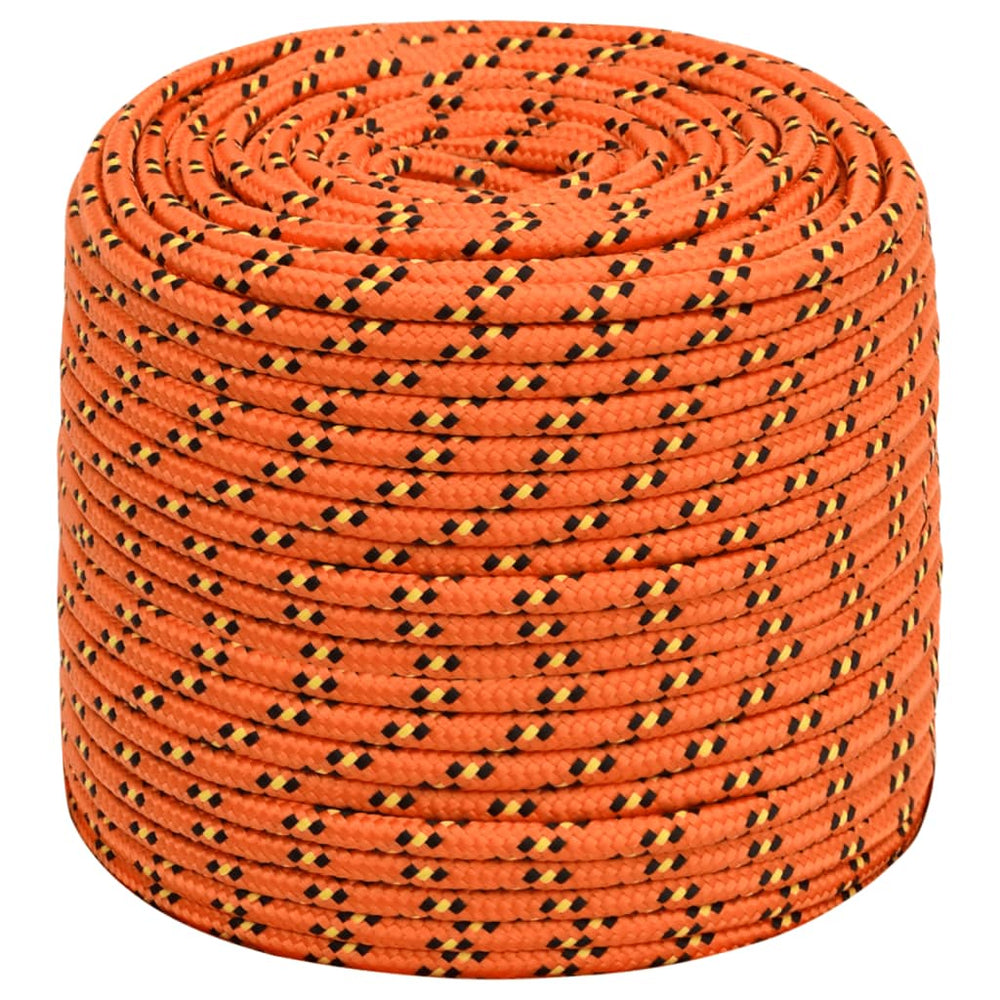 Valties virvė, oranžinės spalvos, 8mm, 50m, polipropilenas