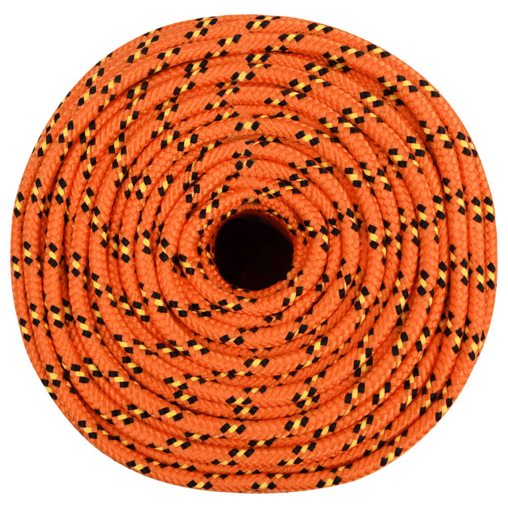 Valties virvė, oranžinės spalvos, 8mm, 500m, polipropilenas