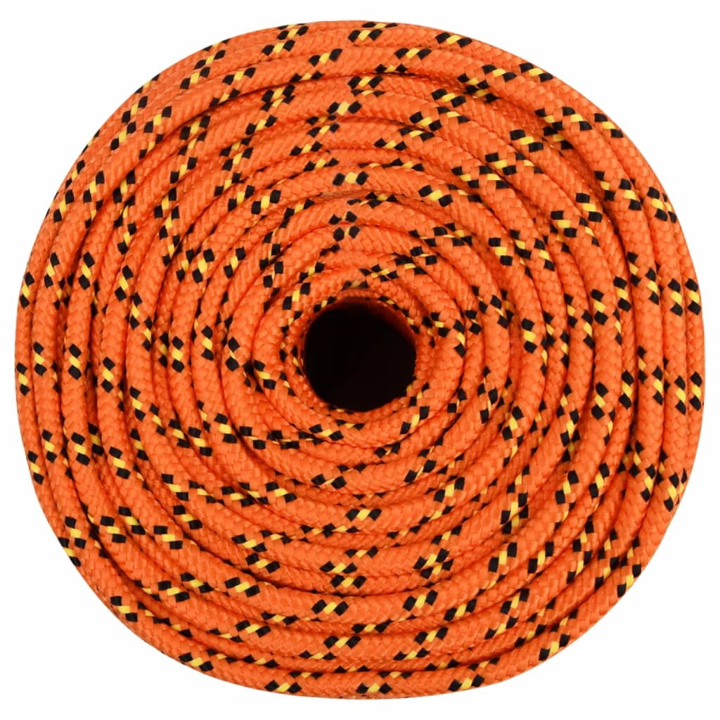 Valties virvė, oranžinės spalvos, 10mm, 50m, polipropilenas
