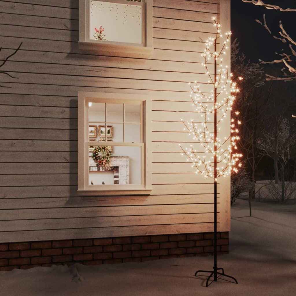 LED medis su vyšnių žiedais, 300cm, 368 šiltos baltos LED