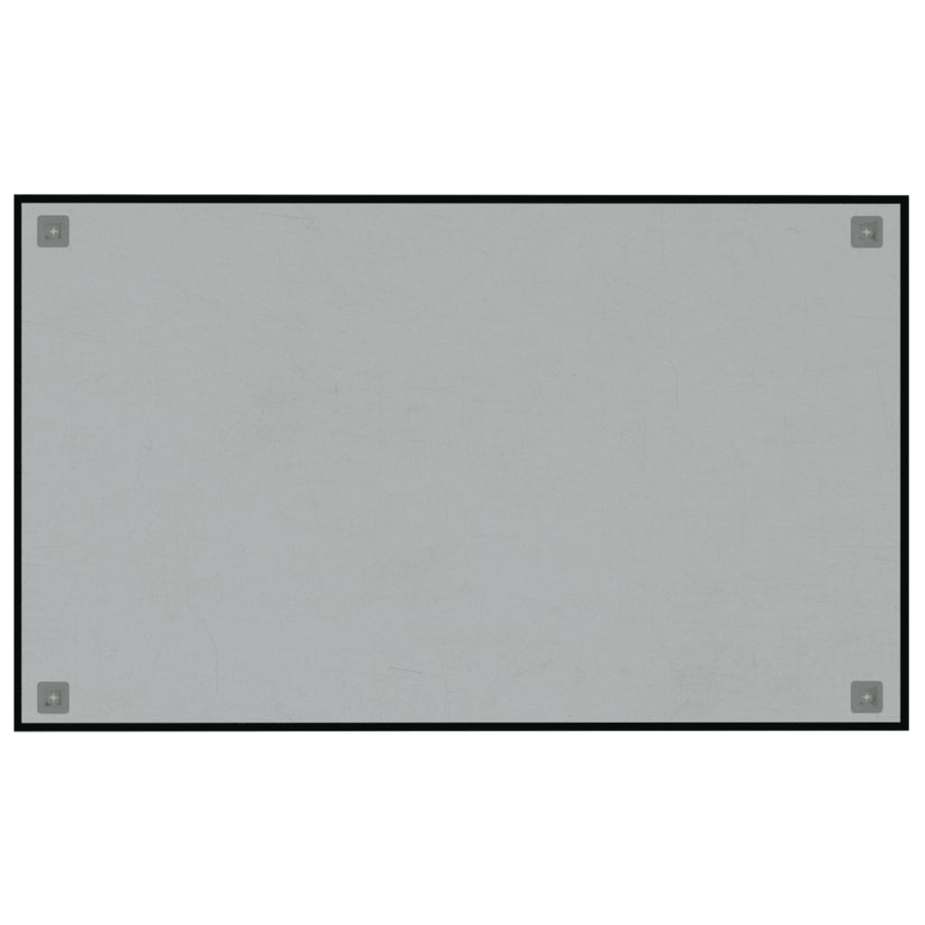 Sieninė magnetinė lenta, juoda, 100x60cm, grūdintas stiklas