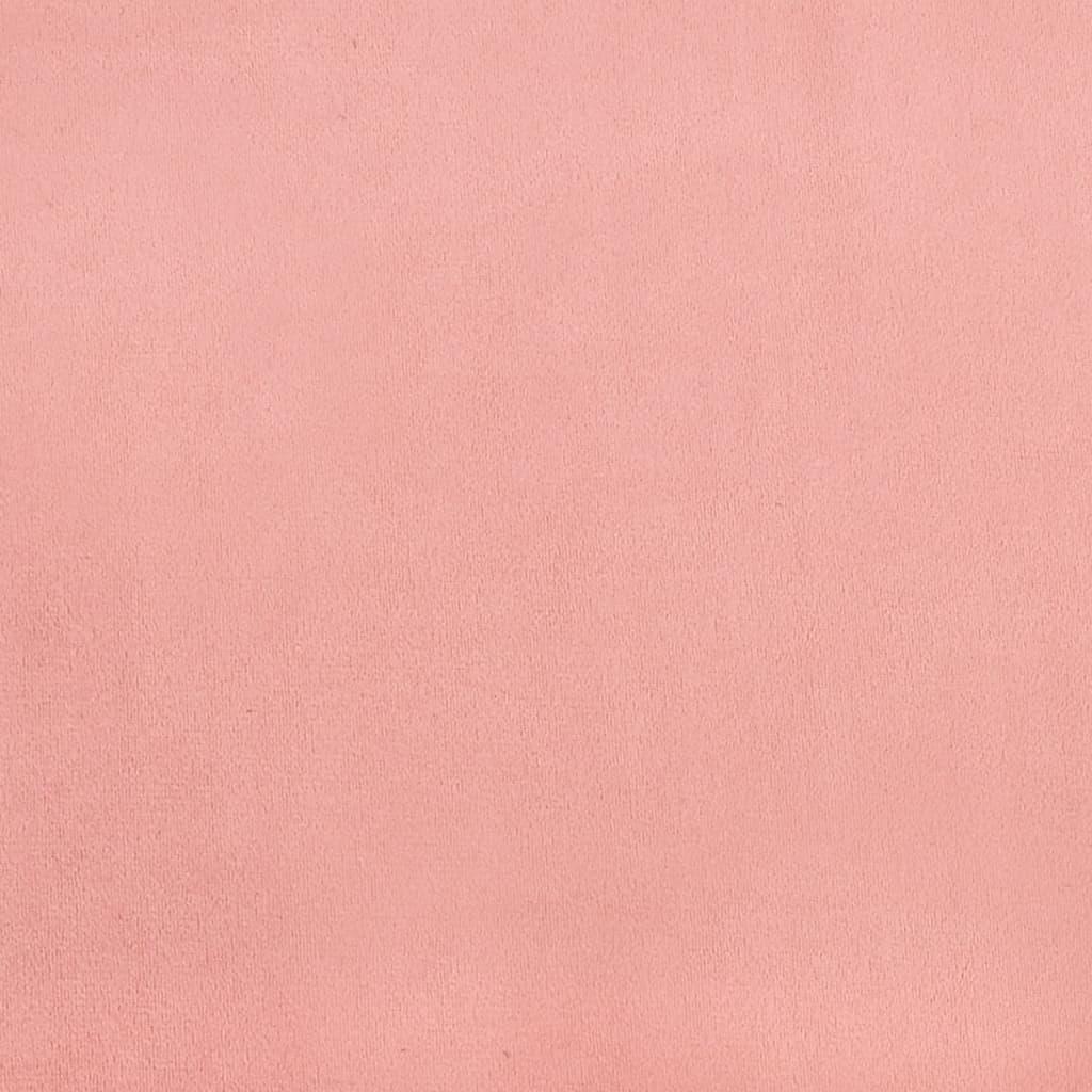 Lovos rėmas, rožinės spalvos, 140x190cm, aksomas