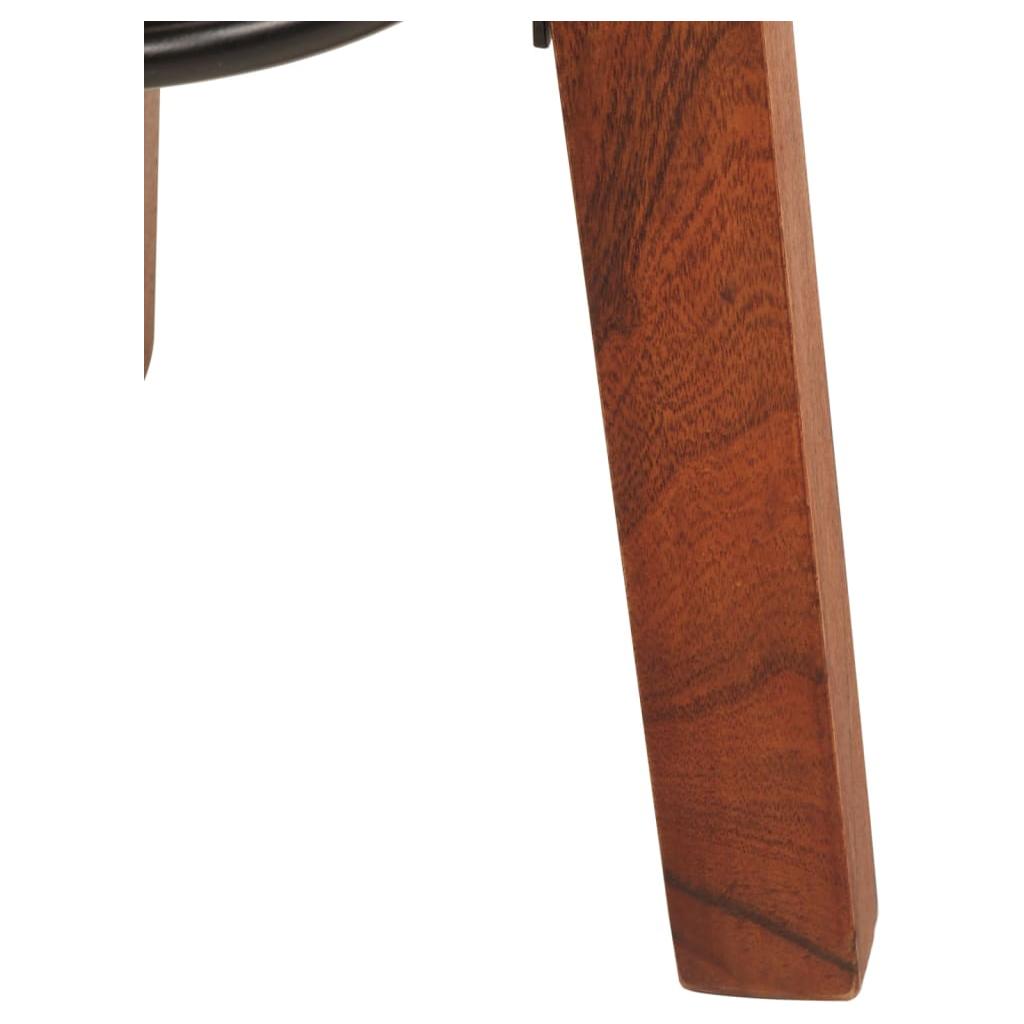 Baro taburetės, 2vnt., tikra oda ir akacijos medienos masyvas