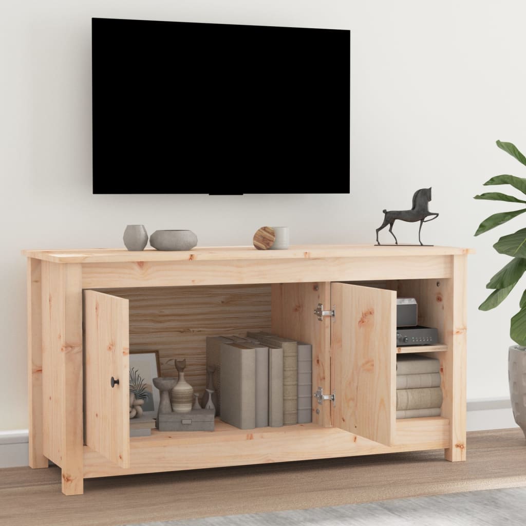 Televizoriaus spintelė, 103x36,5x52cm, pušies medienos masyvas