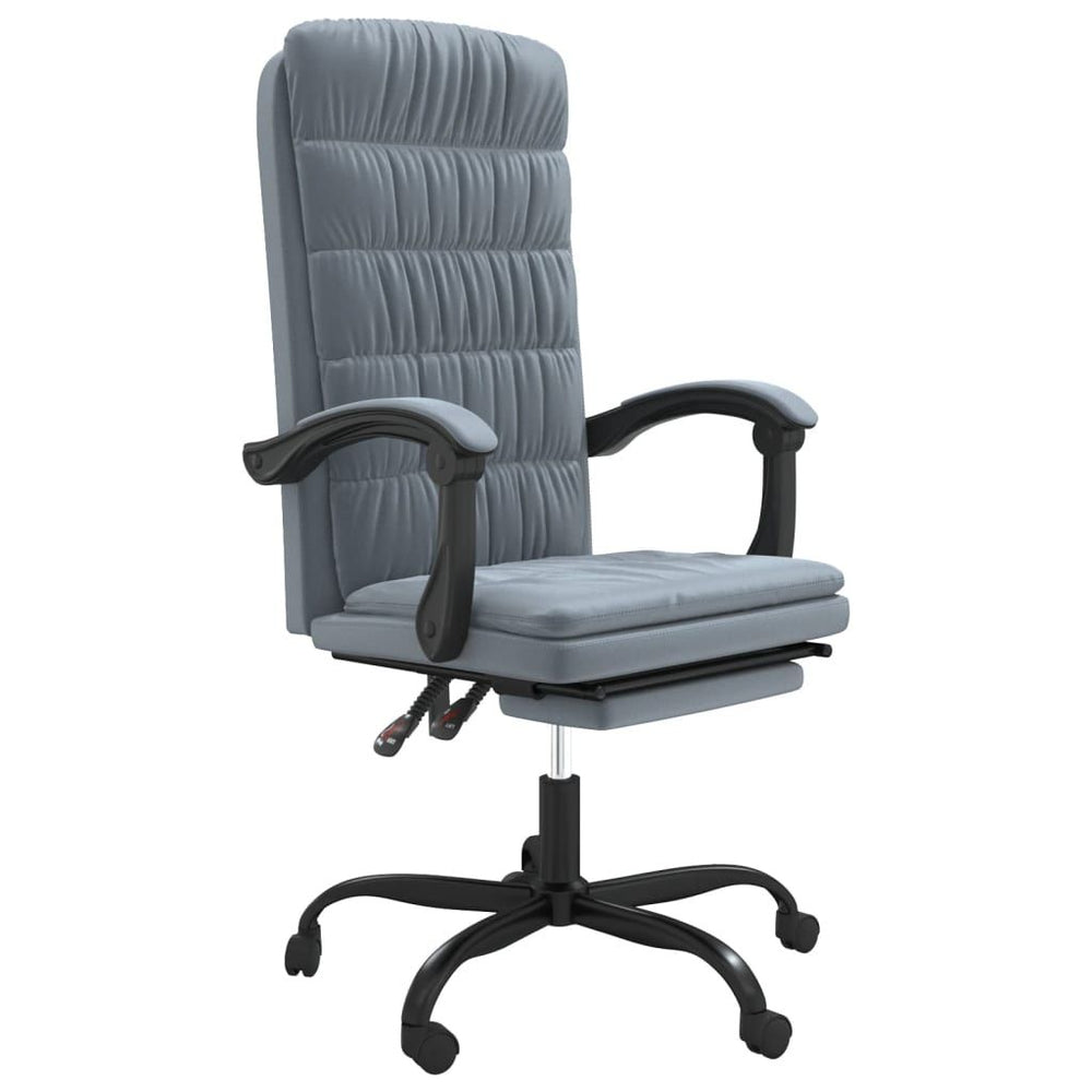 Atlošiama biuro kėdė, tamsiai pilkos spalvos, aksomas