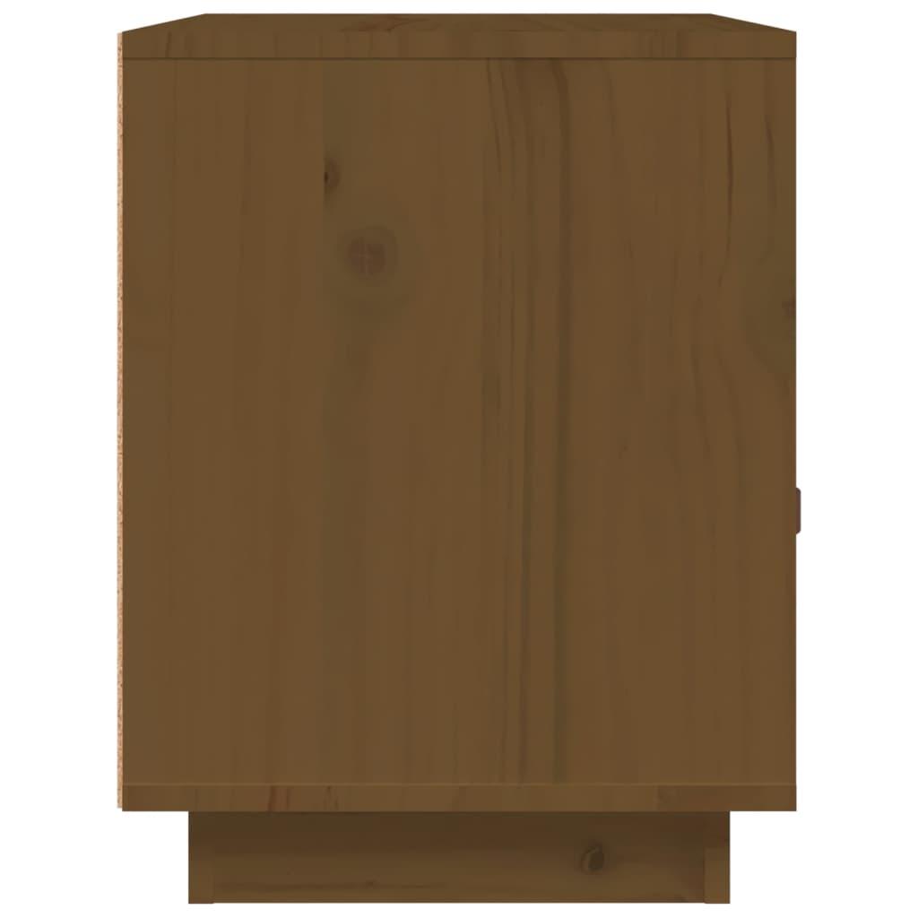 Naktinės spintelės, 2vnt., medaus rudos, 40x34x45cm, pušis