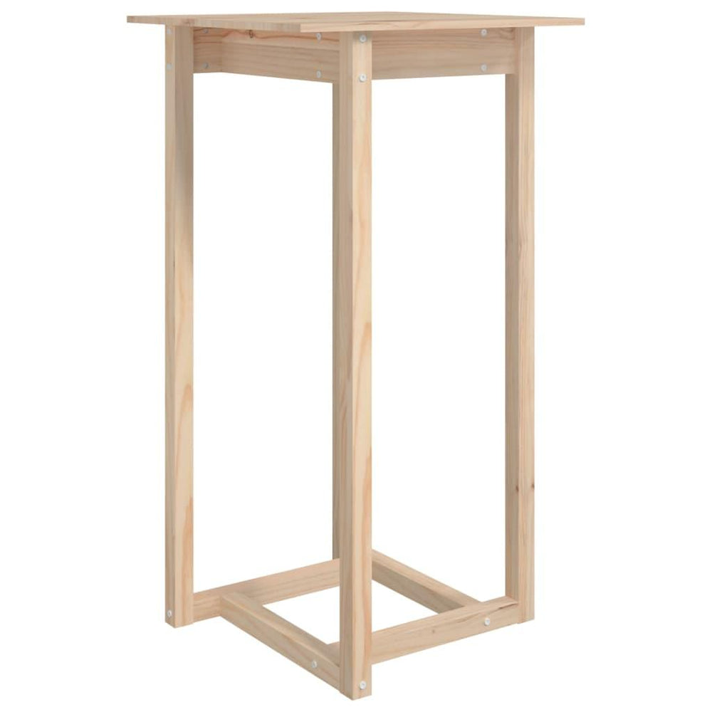 Baro stalas, 60x60x110cm, pušies medienos masyvas